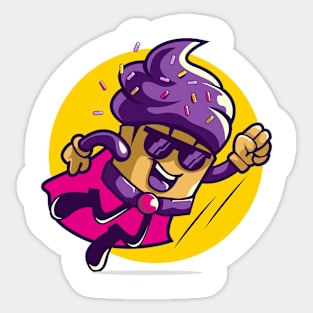 cupcake hero Sticker